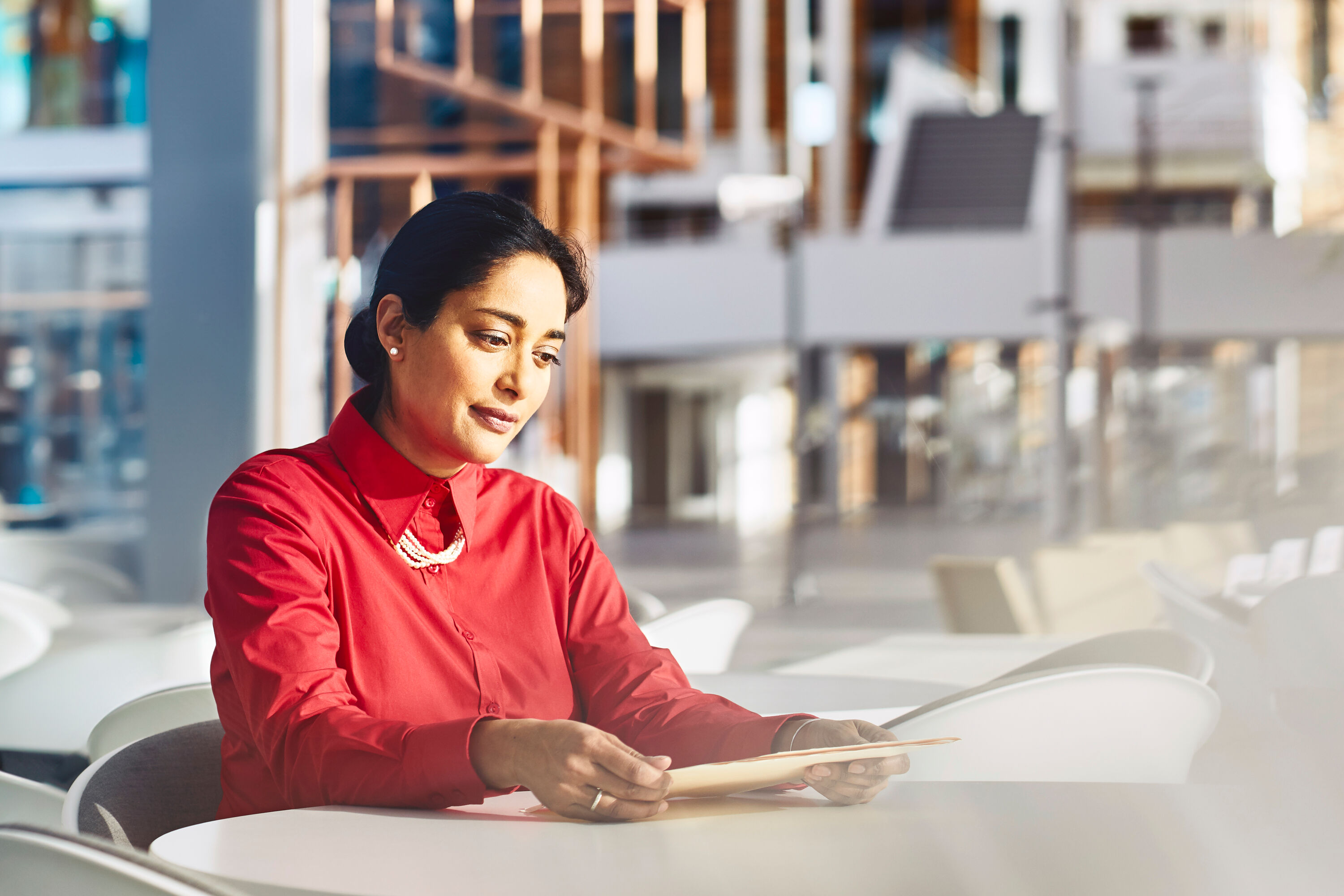Woman working