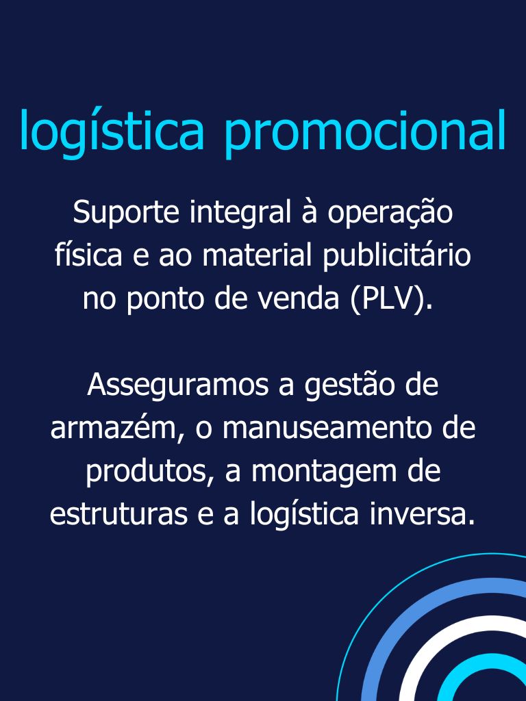 logística promocional - serviços randstad