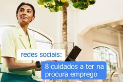 redes sociais cuidados na procura de emprego