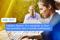 2024 Trabalho Flexível, IA e Equidade no Foco das Previsões para o Mundo Profissional
