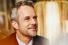 A man smiling