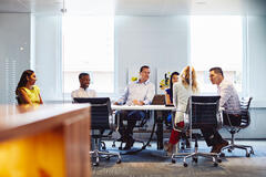 People in conference room