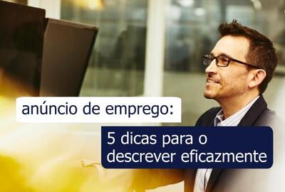 anúncio de emprego