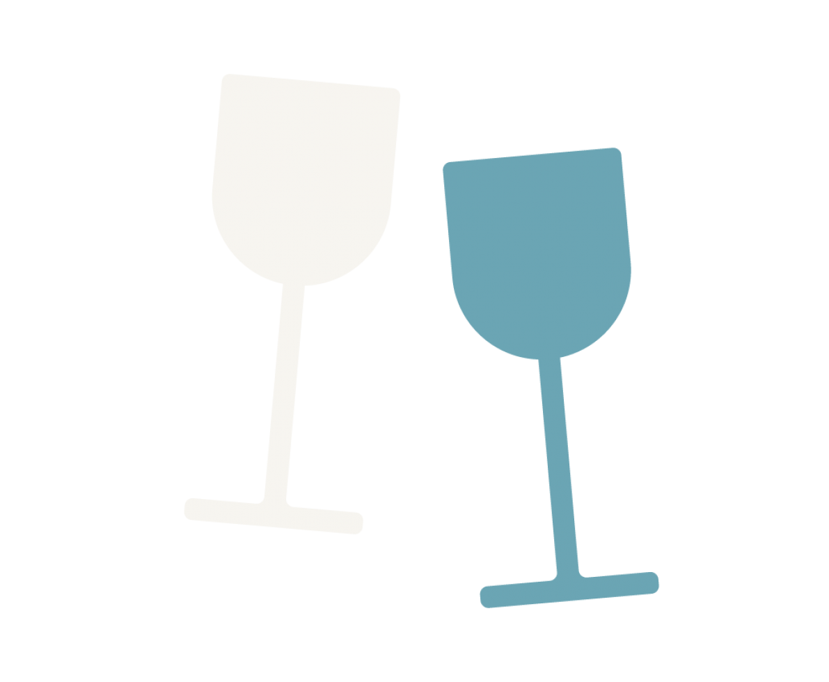 champagne glasses