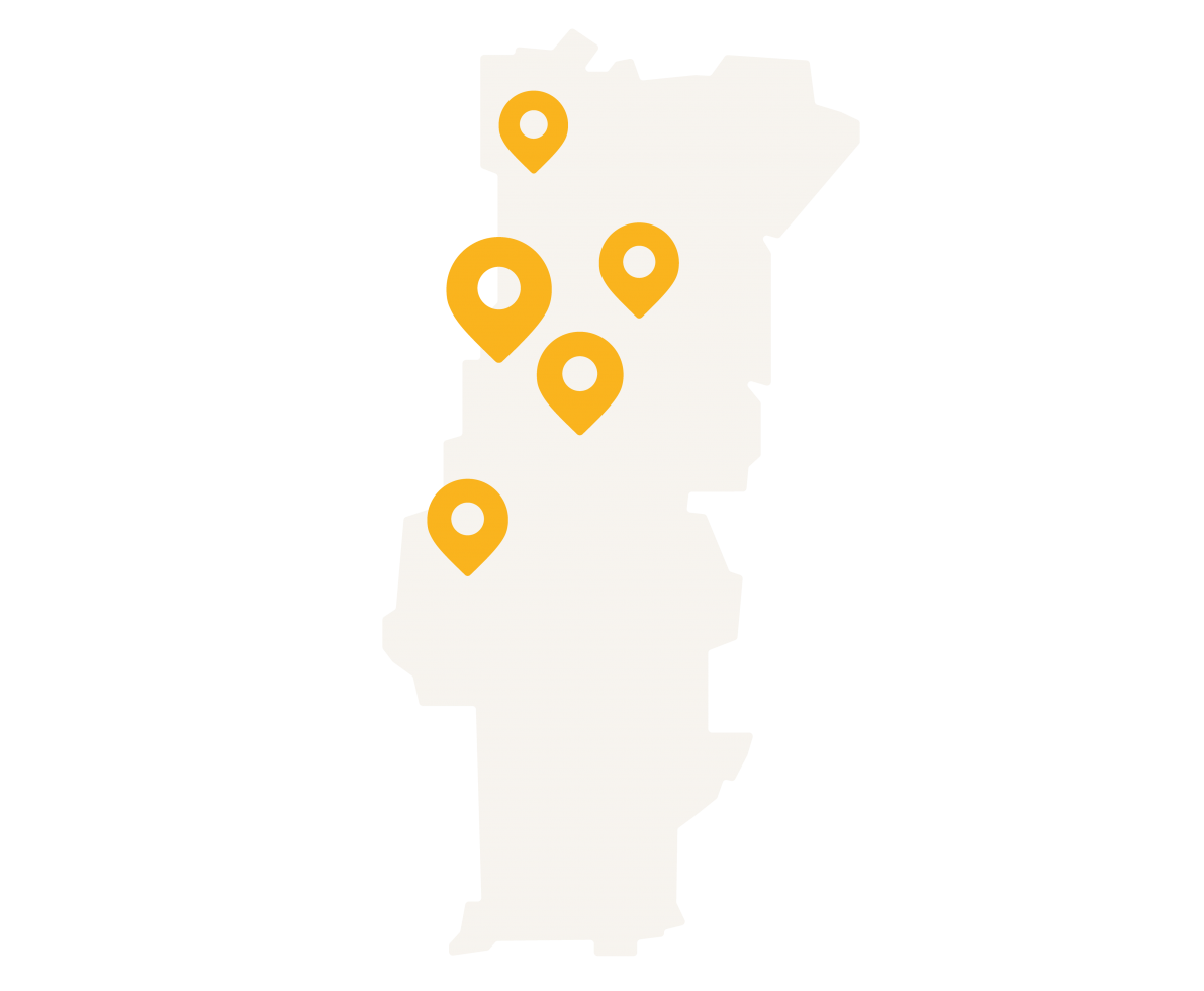 map of portugal