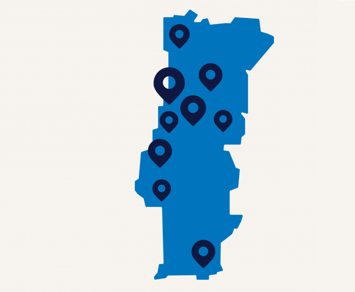 mapa portugal open days