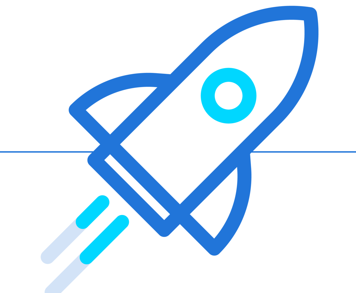 this is an illustration with a rocket