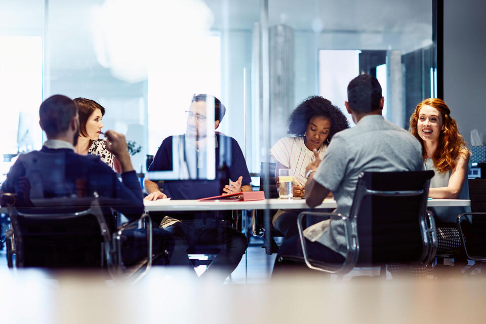 people in a meeting
