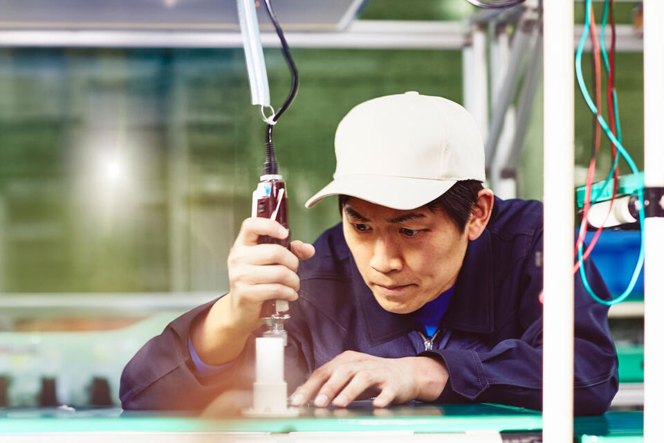 man working factory